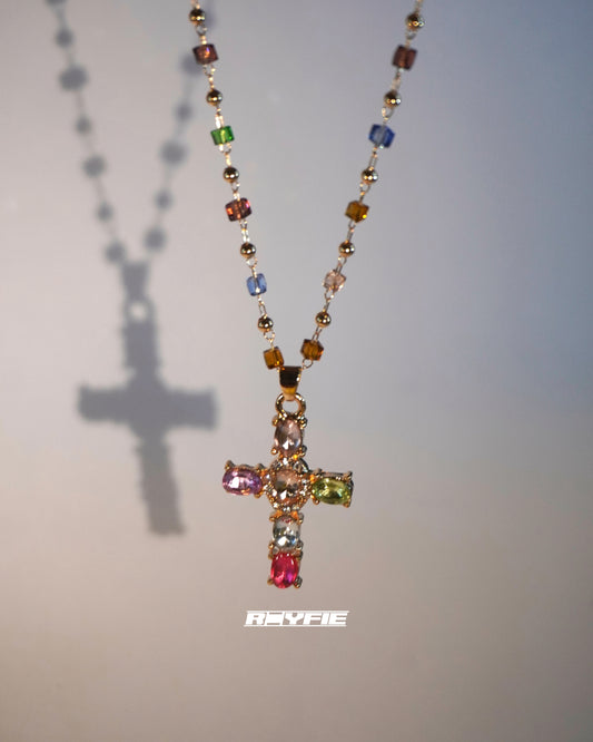 STATIKA Colorful Cross Necklace