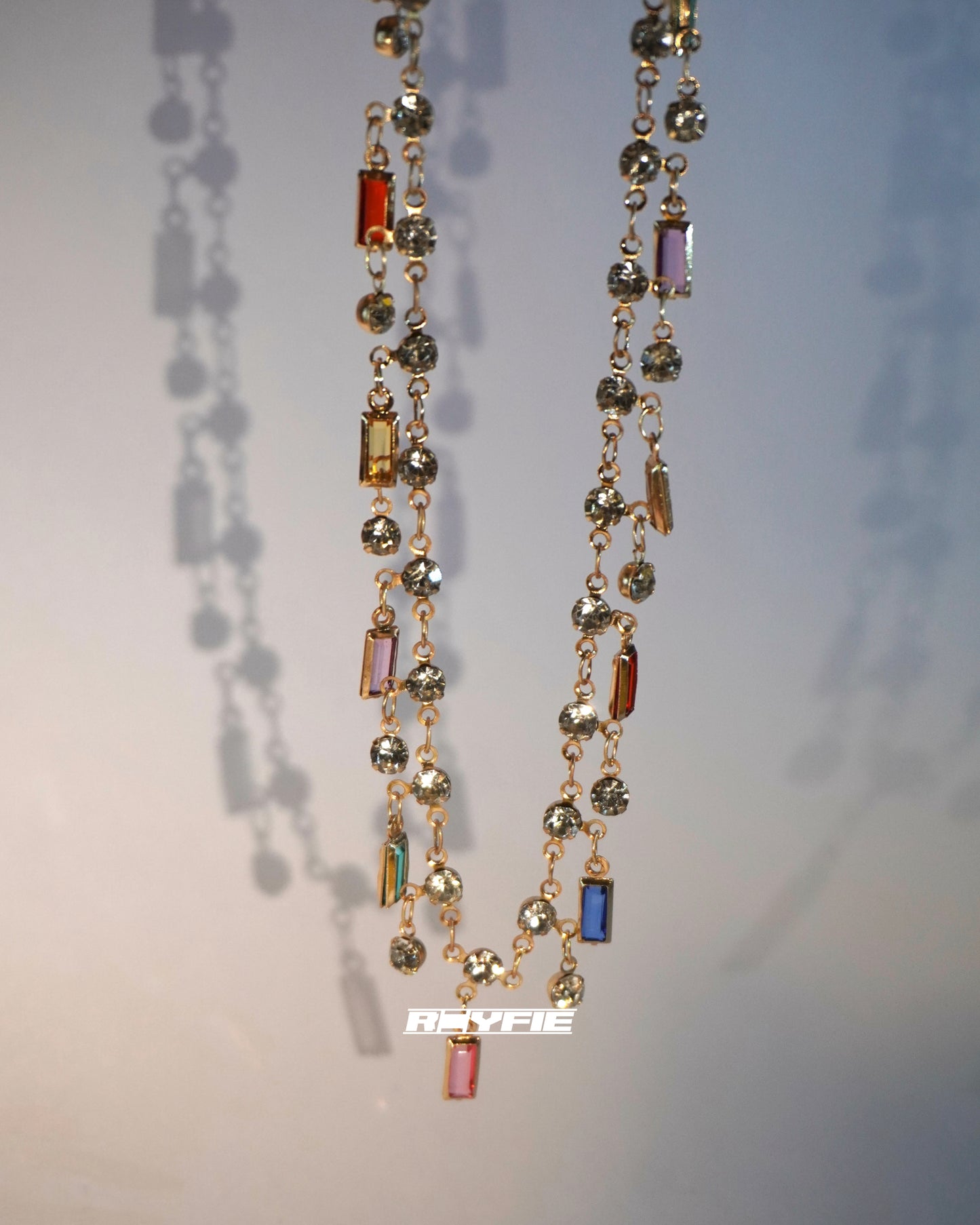 STATIKA Colorful Crystal Drop Necklace