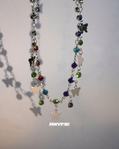 GESTALT Butterfly and Gemstone Delight Necklace