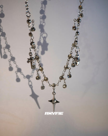 GESTALT Sparkling Crystal Dagger Necklace