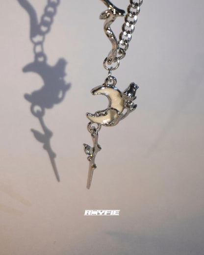 GESTALT Moonlit Branch and Dagger Necklace