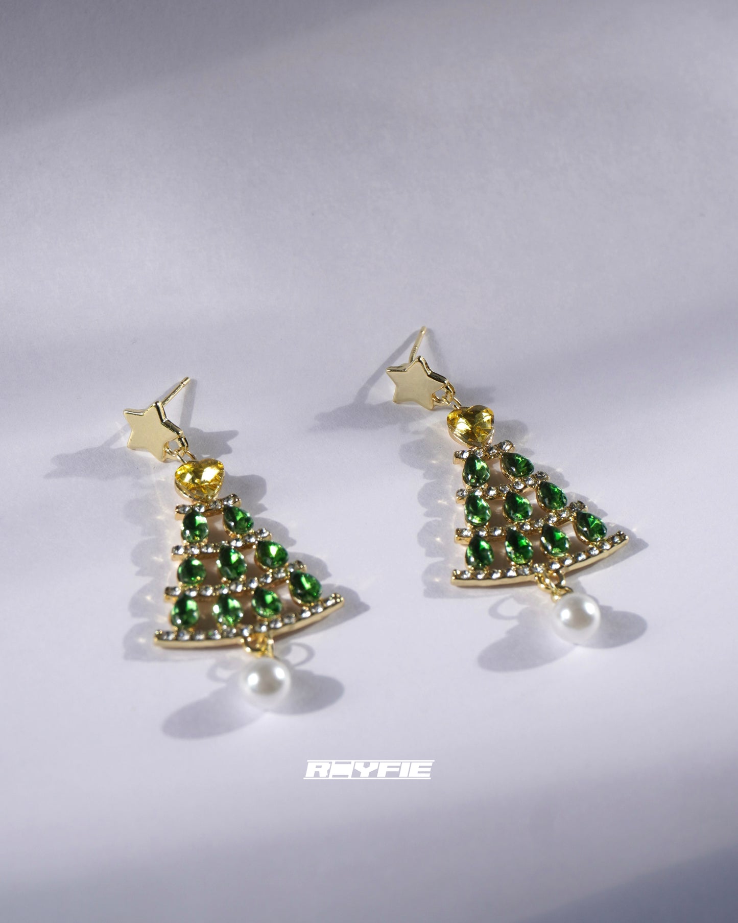 GESTALT Festive Christmas Tree Earrings