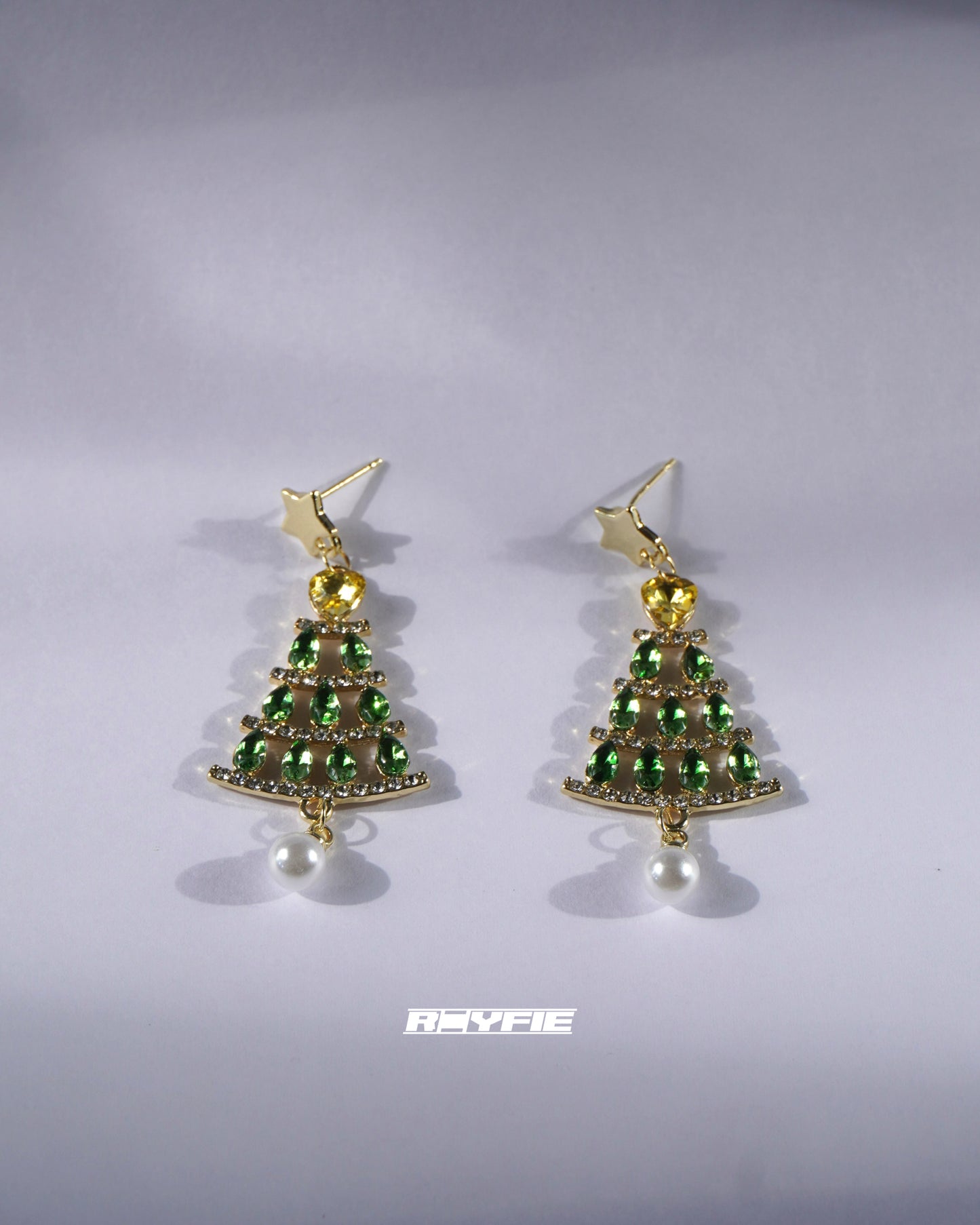 GESTALT Festive Christmas Tree Earrings