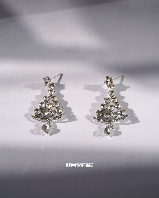 GESTALT Sparkling Crystal Christmas Tree Earrings