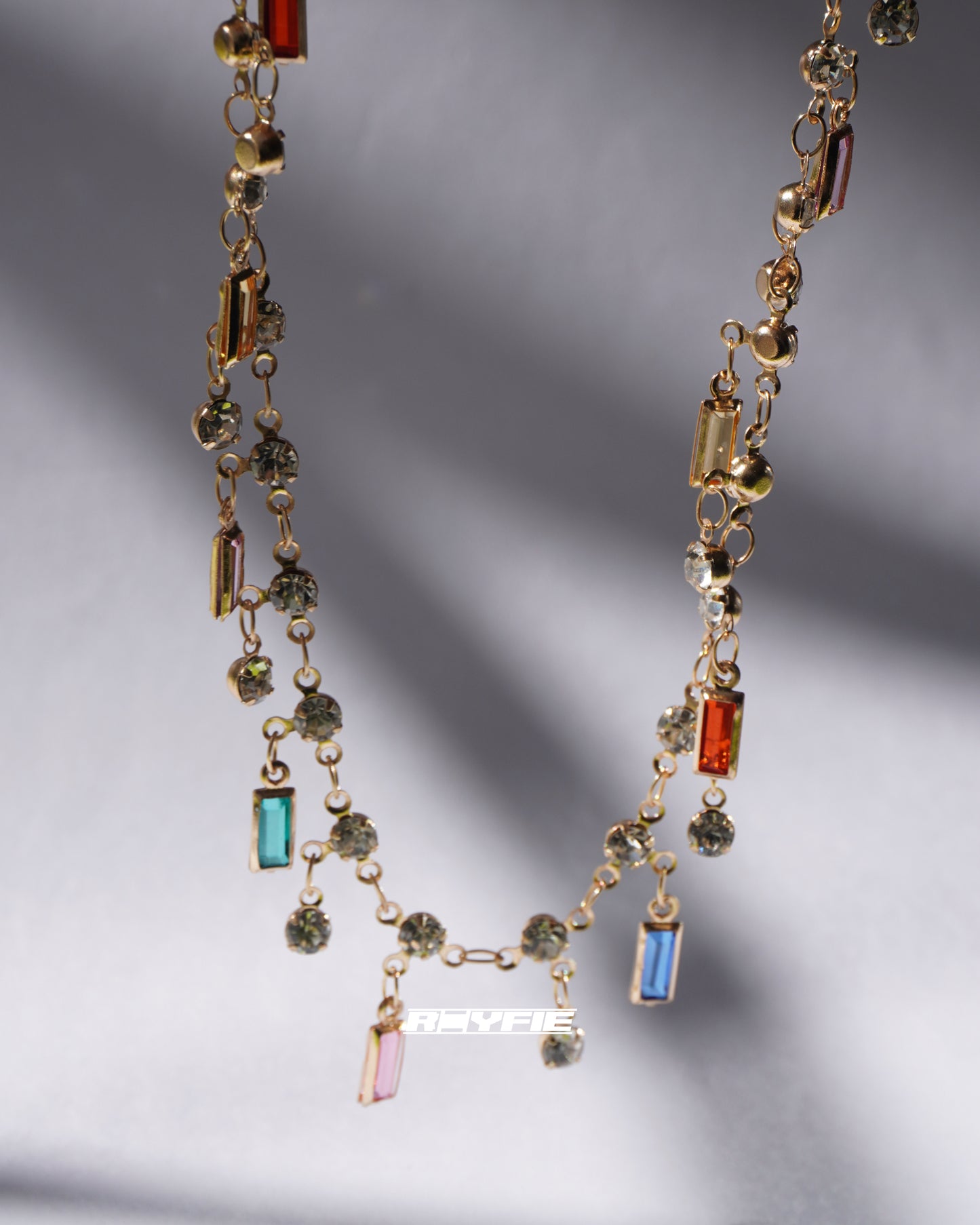 STATIKA Colorful Crystal Drop Necklace