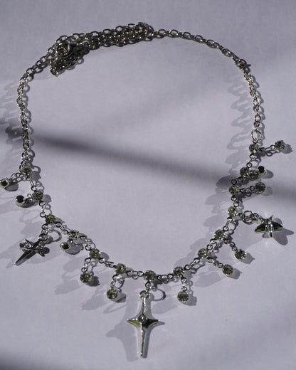 GESTALT Sparkling Crystal Dagger Necklace