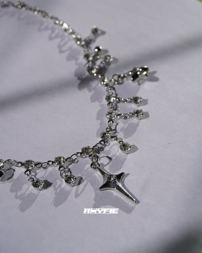 GESTALT Sparkling Crystal Dagger Necklace