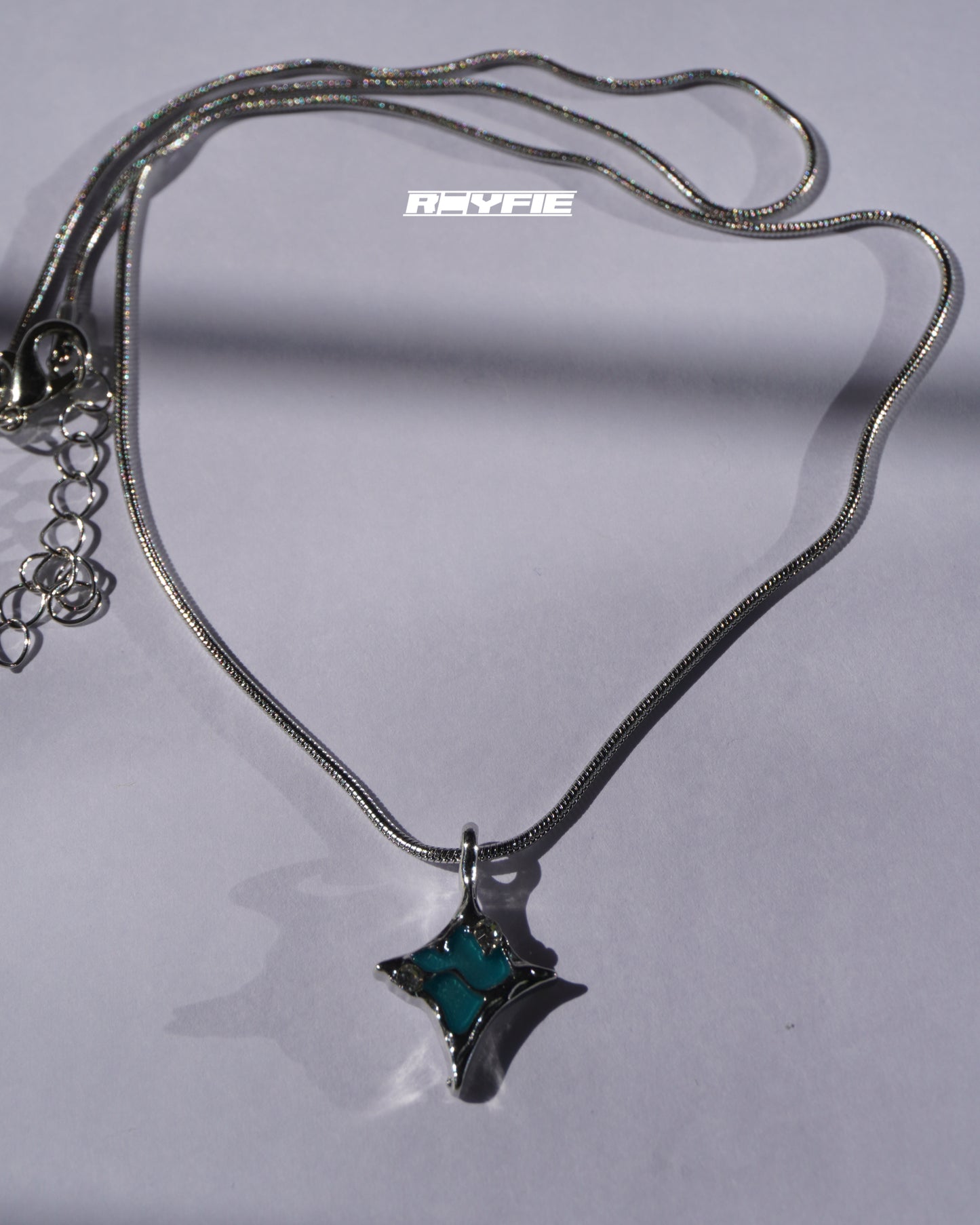 GESTALT Teal Starburst Necklace