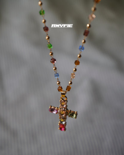 STATIKA Colorful Cross Necklace