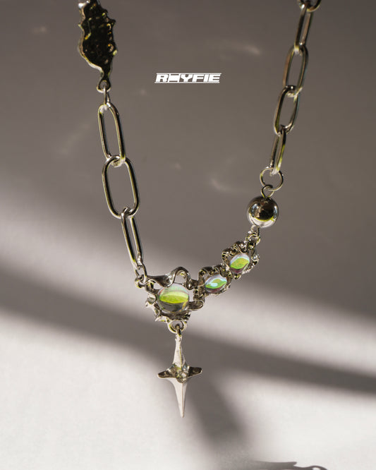 FARBENLEHRE Opal Dagger Necklace