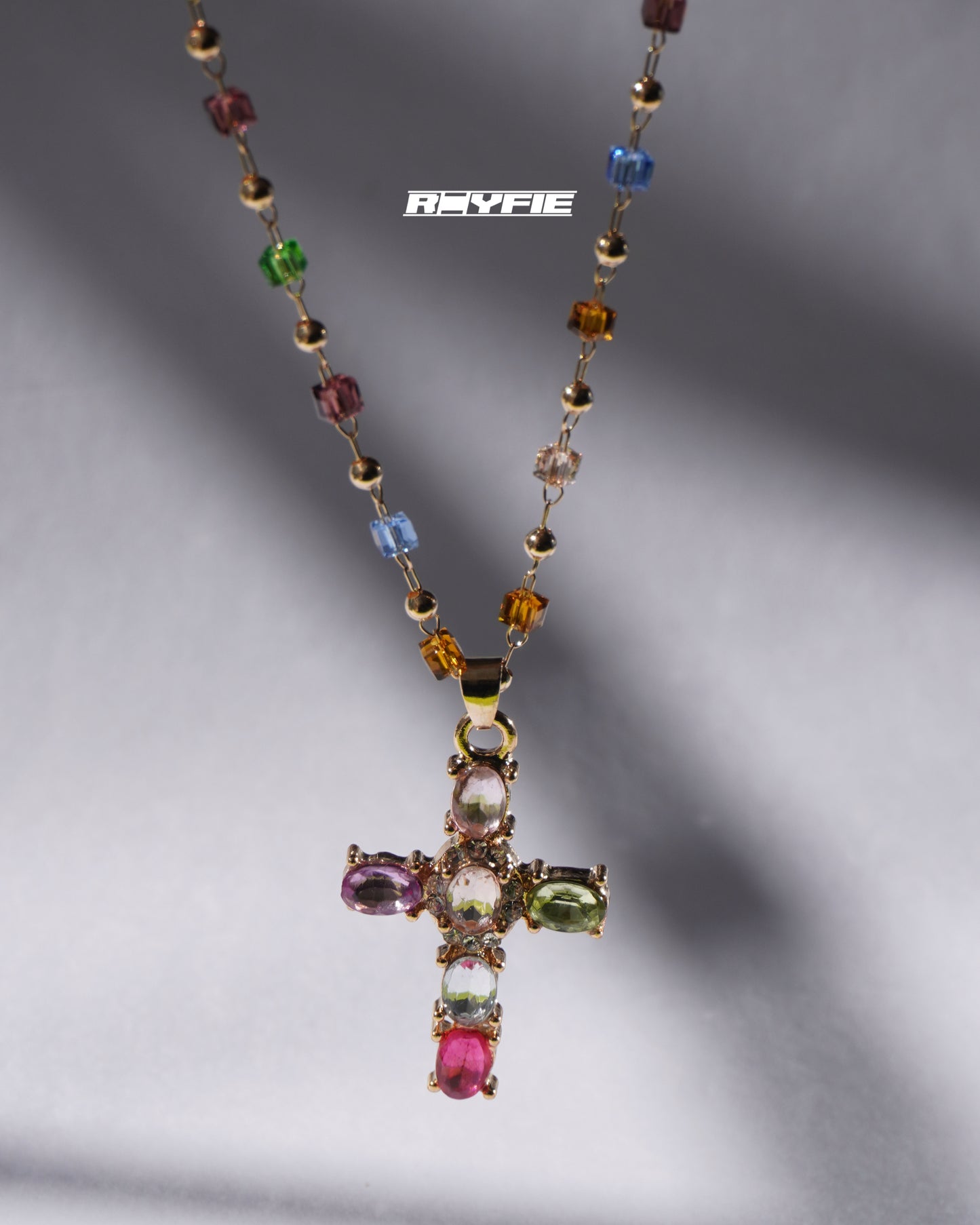 STATIKA Colorful Cross Necklace