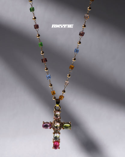 STATIKA Colorful Cross Necklace