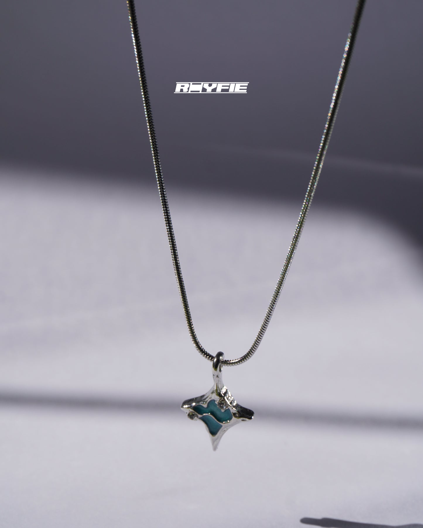 GESTALT Teal Starburst Necklace