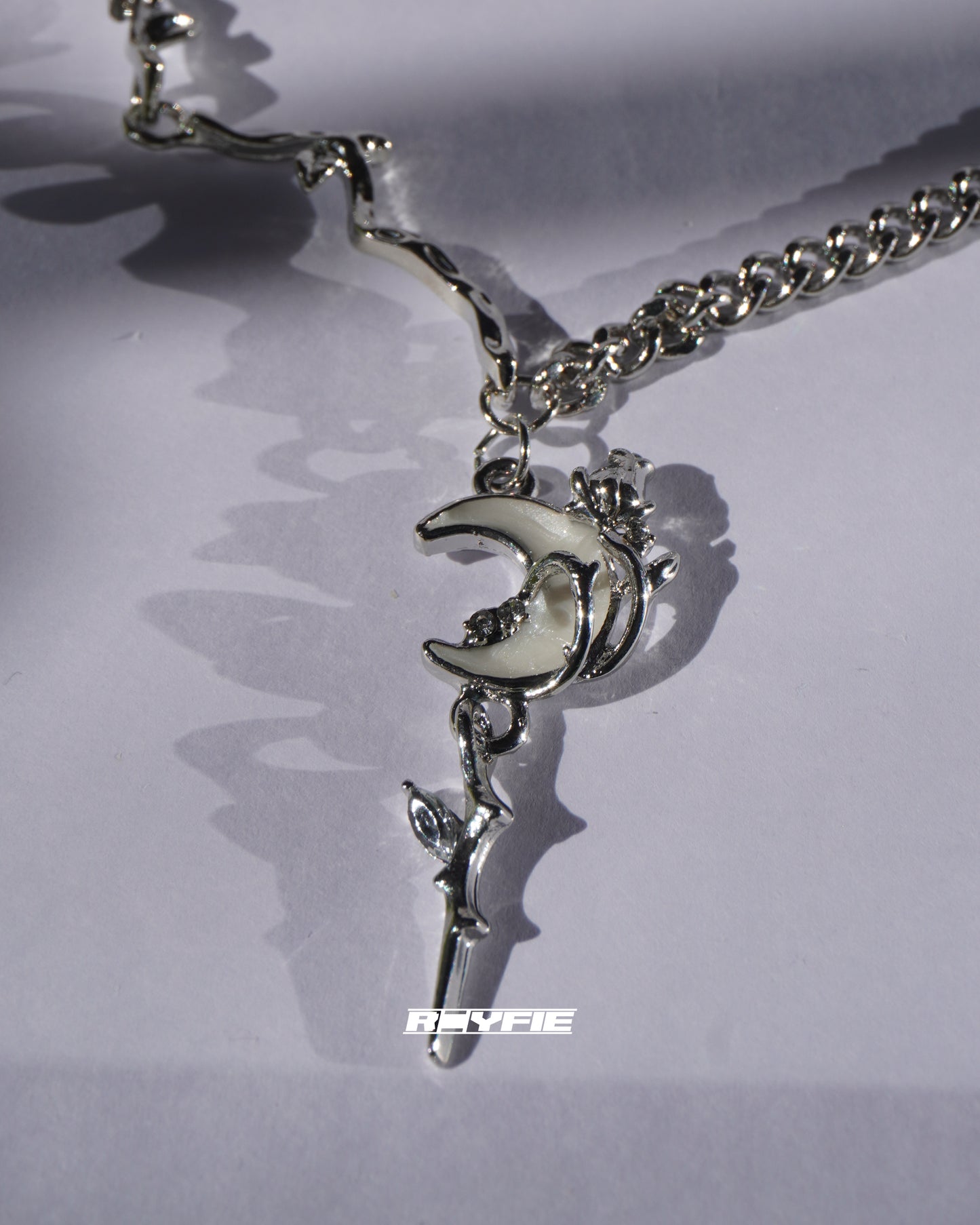 GESTALT Moonlit Branch and Dagger Necklace