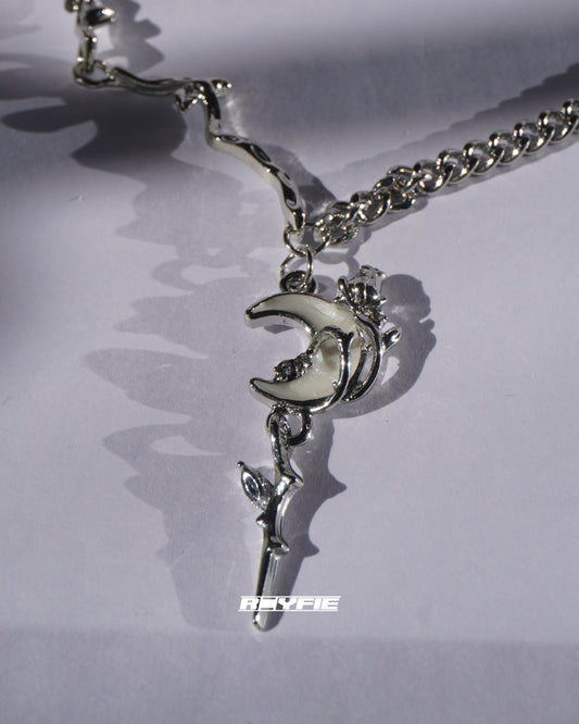 GESTALT Moonlit Branch and Dagger Necklace